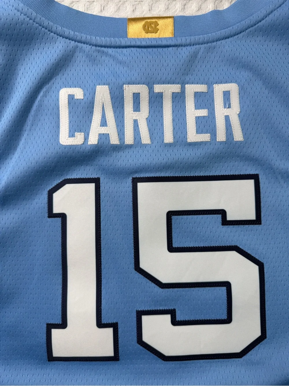 Jordan North Carolina Tar Heels Vince Carter #15 Jersey Size M UNC Blue(379)